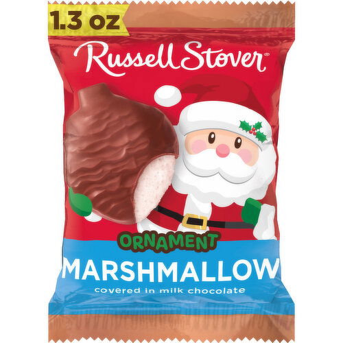 Russell Stover Christmas Milk Chocolate Marshmallow Ornament, 1.3 oz.