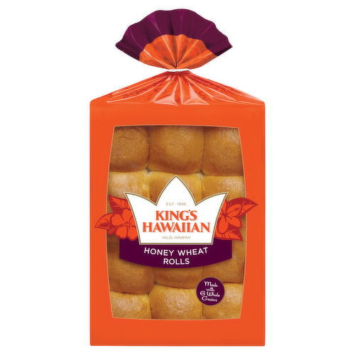 King's Hawaiian Rolls, Honey Wheat