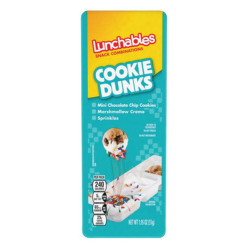 Lunchables Cookie Dunks Snack Combinations