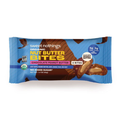 Sweet Nothings Nut Butter Bites, Chocolate Peanut Butter