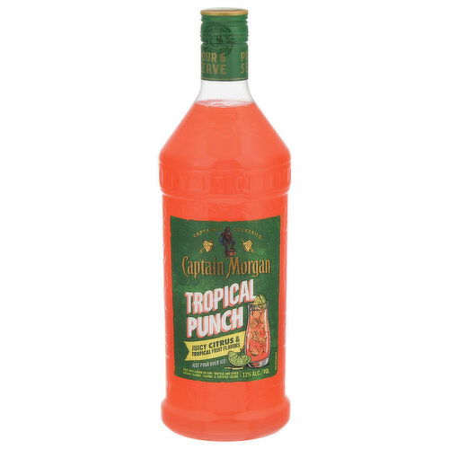 Captain Morgan Tropical Punch, Juice Citrus & Tropical Fruit Flavor