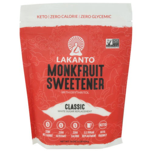 Lakanto Monkfruit Sweetener with Erythritol, Classic