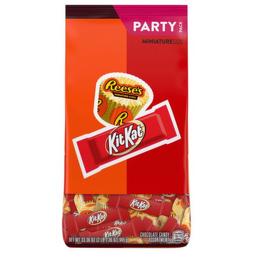Hershey's Chocolate Candy Assortment, Miniature Size, Party Pack