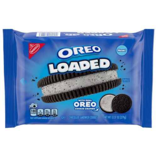 OREO OREO Loaded Chocolate Sandwich Cookies, 13.37 oz