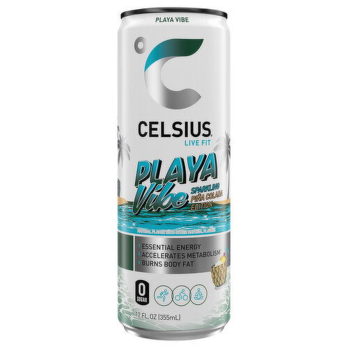 Celsius Live Fit Sparkling Playa Vibe Energy Drink