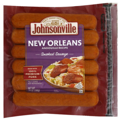 Johnsonville Sausage, New Orleans, Smoked