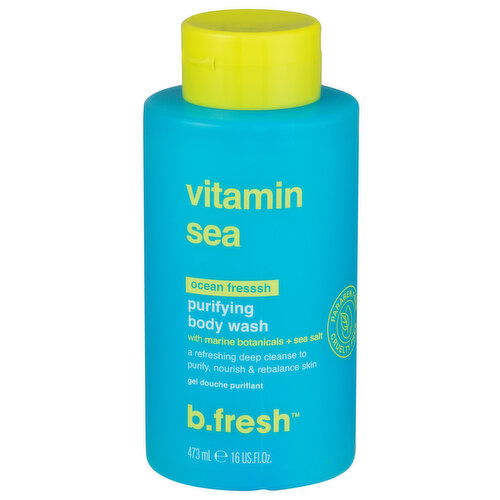 b.fresh Body Wash, Ocean Fresssh, Purifying