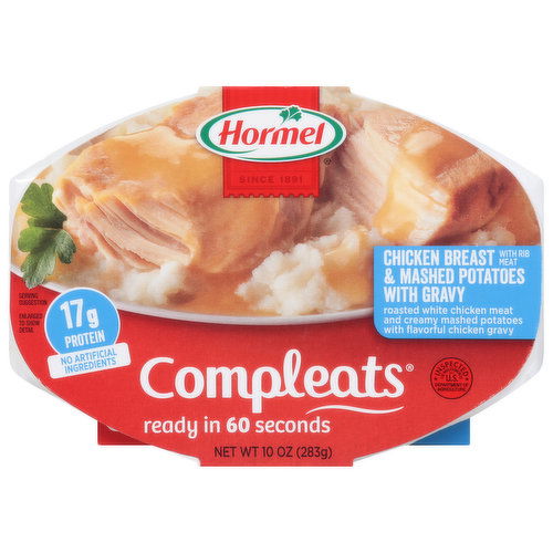 Hormel Compleats Chicken Breast & Mashed Potatoes, with Gravy