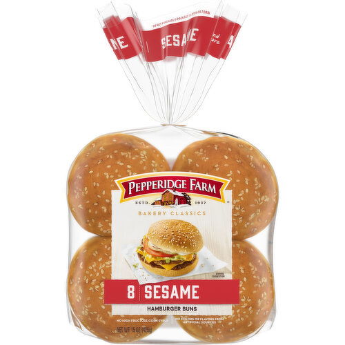 Pepperidge Farm® Bakery Classics Sesame Topped Hamburger Buns