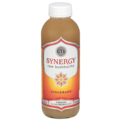 GT's Synergy Raw Kombucha, Gingerade