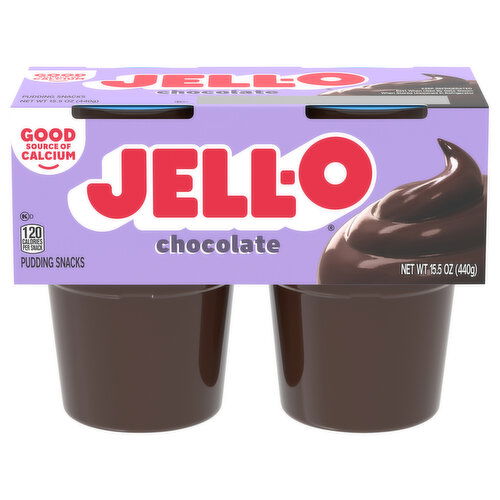 Jell-O Original Chocolate Ready-to-Eat Pudding Cups Snack Cups