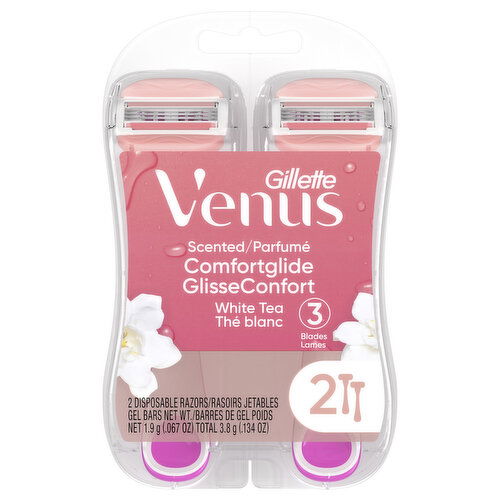 Venus Venus ComfortGlide Women's Disposable Razors, 2 Count