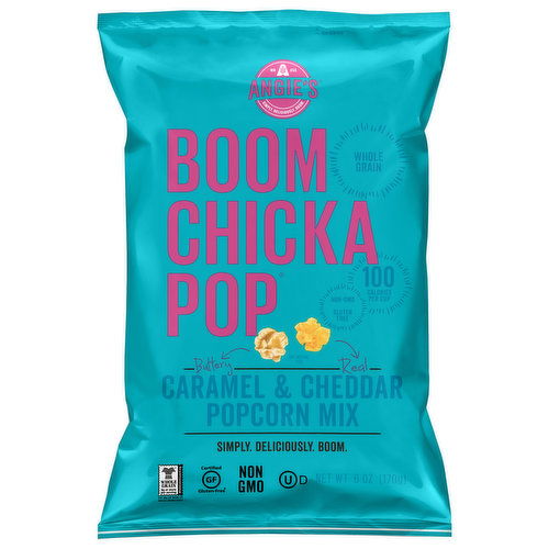 Angie's Boomchickapop Popcorn Mix, Caramel & Cheddar