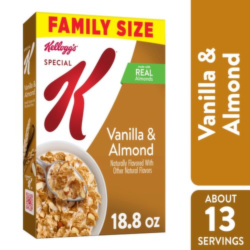 Special K Cold Breakfast Cereal, Vanilla and Almond, Family Size