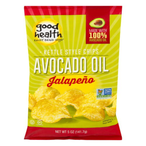 Good Health Chips, Jalapeno, Kettle Style, Avocado Oil