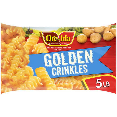 Ore-Ida Golden Crinkles French Fries Fried Frozen Potatoes Value Size