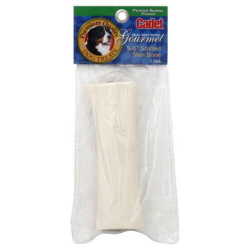 Cadet Gourmet Stuffed Shin Bone, 5-6 Inch, Peanut Butter Flavor