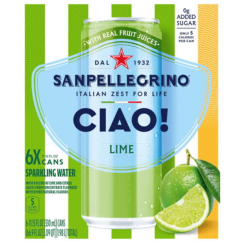 Sanpellegrino Lime Sparkling Water