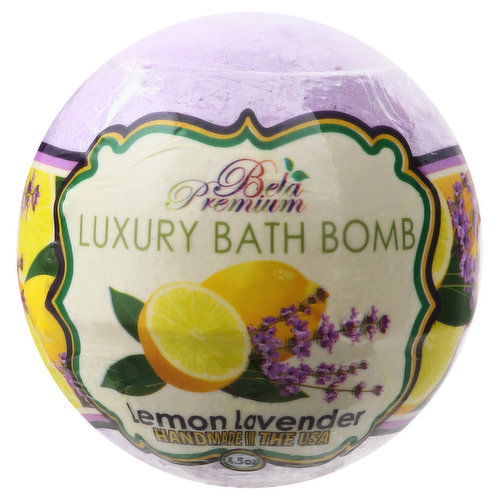 Bela Premium Bath Bomb, Luxury, Lemon Lavender