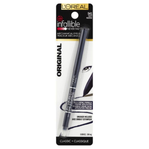 L'Oreal Infallible Never Fail Eyeliner, Mechanical, Navy 541