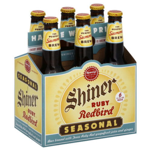 Shiner Summer Seasonal Beer, Ruby Redbird