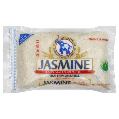 Super Lucky Elephant Rice, Long Grain Fragrant, Jasmine