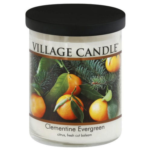 Village Candle Candle, Clementine Evergreen