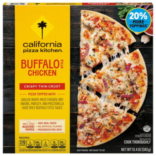 California Pizza Kitchen Pizza, Crispy Thin Crust, Buffalo Style Chicken