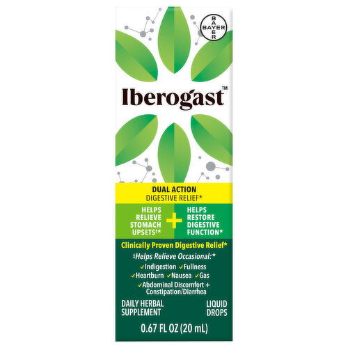 Iberogast Digestive Relief, Dual Action, Liquid Drops