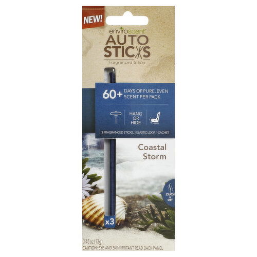 Auto Sticks Fragranced Sticks, Coastal Storm