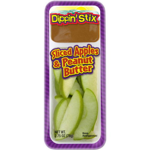 Dippin Stix Sliced Apples & Peanut Butter