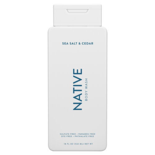Native Body Wash, Sea Salt & Cedar