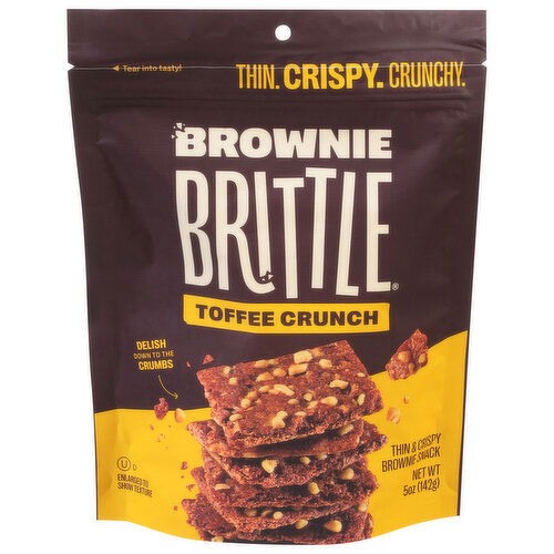 Brownie Brittle Brownie Snack, Toffee Crunch