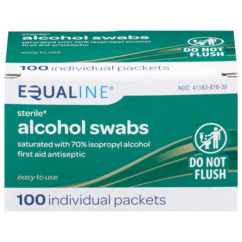 Equaline Alcohol Swabs, Sterile
