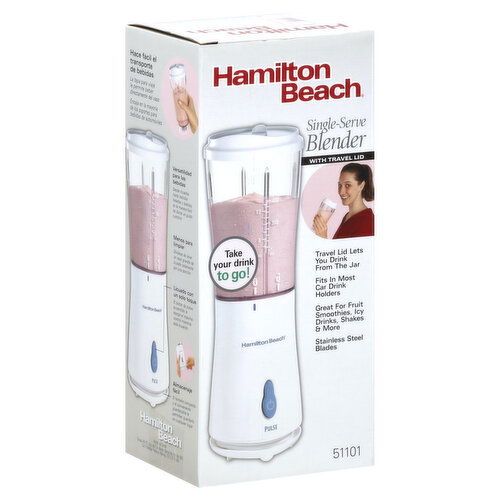 Hamilton Beach Blender, Single Serve, with Travel Lid