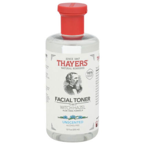 Thayers Facial Toner, Alcohol-Free, Unscented, Witch Hazel