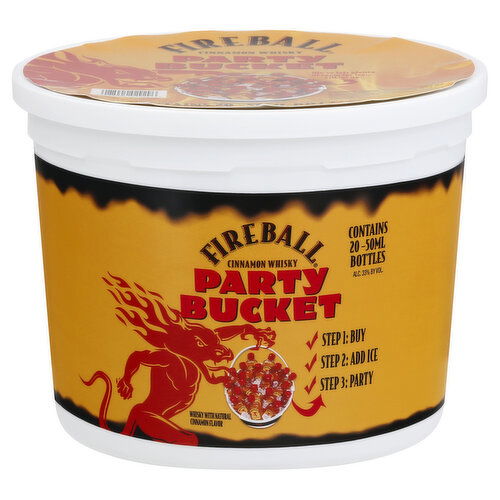 Fireball Whiskey, Cinnamon, Party Bucket