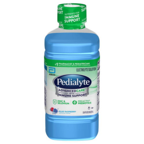 Pedialyte AdvancedCare Electrolyte Solution, Blue Raspberry