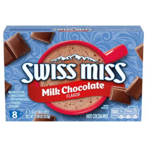 Swiss Miss Hot Cocoa Mix, Milk Chocolate Flavor