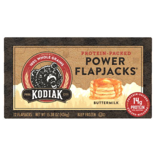 Kodiak Power Flapjacks, Protein-Packed, Buttermilk