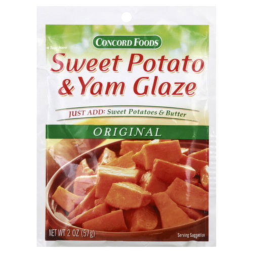 Concord Foods Glaze, Sweet Potato & Yam, Original