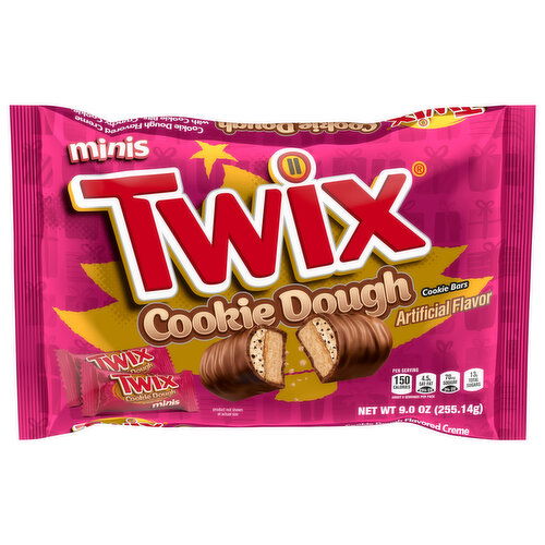 Twix Cookie Bars, Cookie Dough, Minis