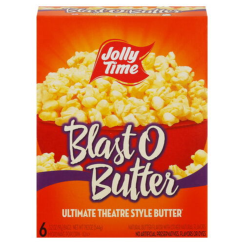 Jolly Time Microwave Popcorn, Ultimate Theatre Style Butter, Blast O Butter