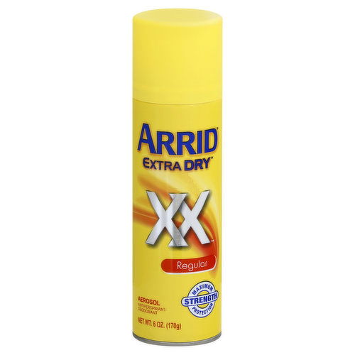 Arrid Extra Dry Antiperspirant Deodorant, Aerosol, Regular