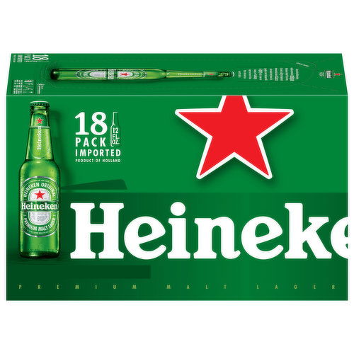 Heineken Beer, Original, 18 Pack