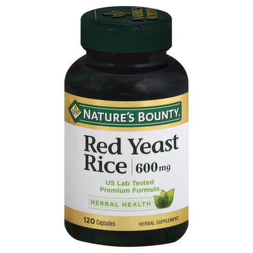 Nature's Bounty Red Yeast Rice, 600 mg, Capsules