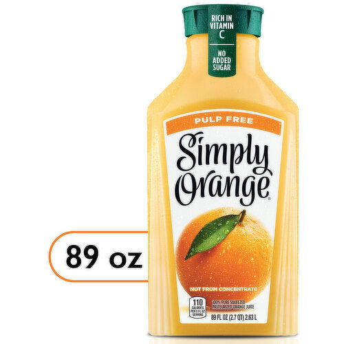 Simply  Orange Juice Pulp Free Bottle