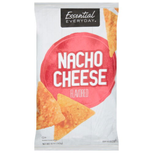 Essential Everyday Tortilla Chips, Nacho Cheese Flavored