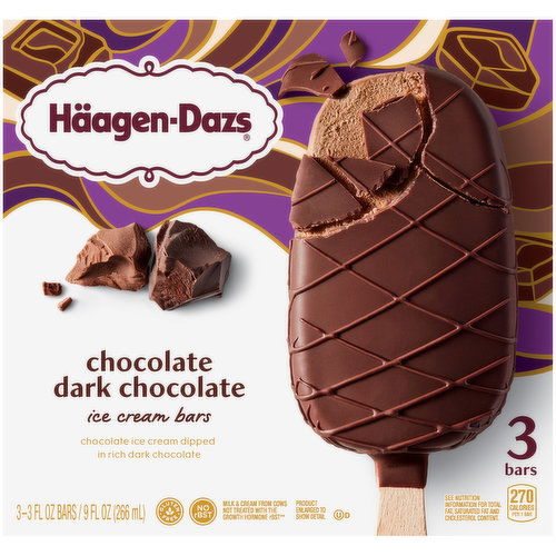 Haagen Dazs Chocolate Dark Chocolate Ice Cream Bars