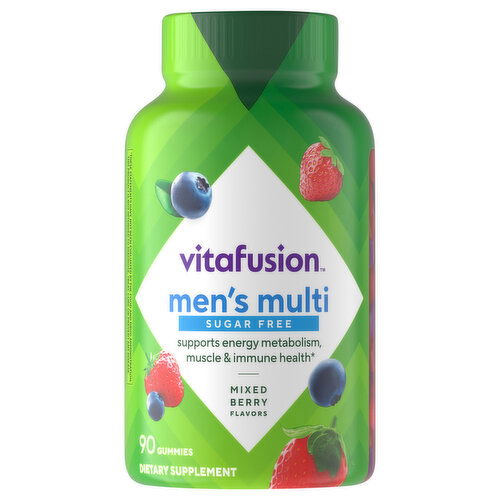 Vitafusion Sugar Free Gummies Mixed Berry Flavors Men's Multi